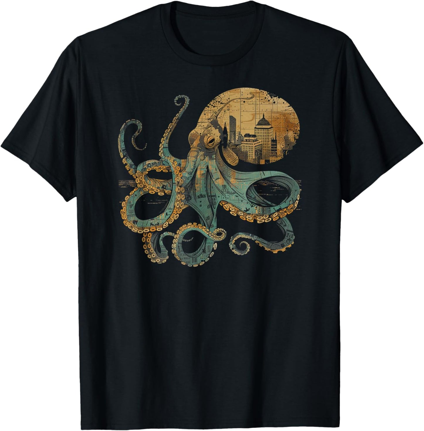 Octopus Shirt / Melodic T-Shirt - T-Shirt | Black