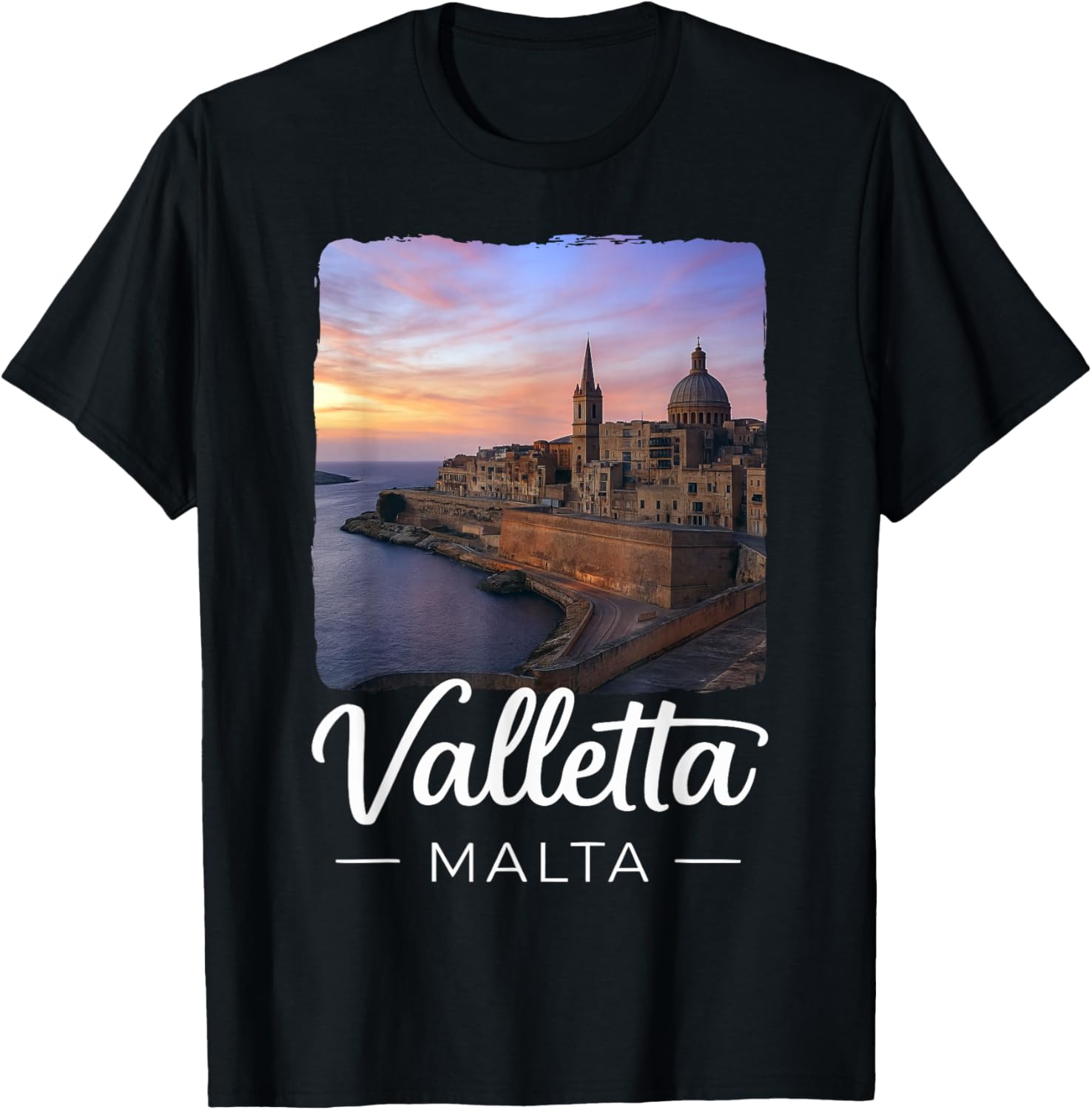 Valletta Malta T-Shirt - T-Shirt | Black
