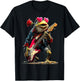 Joyful Frog Playing Guitar Guitarist Animal Valentine's Day T-Shirt - T-Shirt | Black