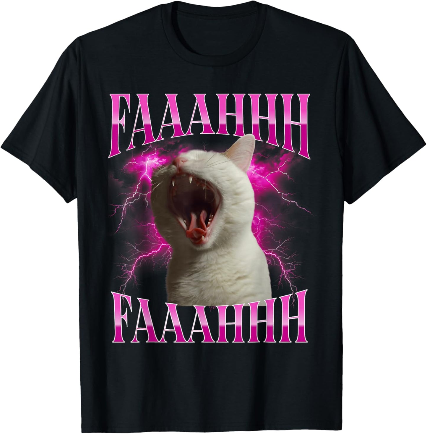 Fahhh Fahh Screaming Funny Bootleg Adult Humor Viral Meme T-Shirt - T-Shirt | Black