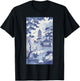 Blue Willow Asian Pattern Chinoiserie T-Shirt - T-Shirt | Black