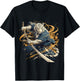 Japanese Art Tiger Ninja Ukiyo-e Anime Style Samurai Tiger T-Shirt - T-Shirt | Black