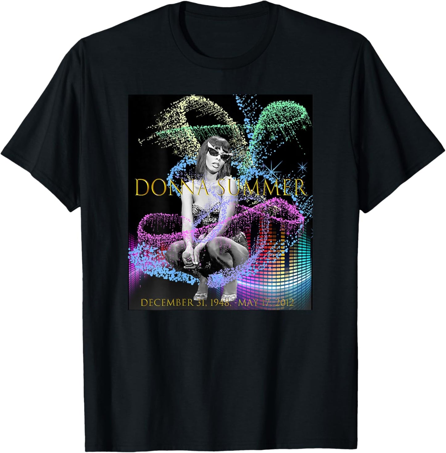 Donna Summer_003_Back Printed T-Shirt - T-Shirt | Black