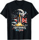 Space Rocket Launch Mission to The Moon Artemis 2 T-Shirt - T-Shirt | Black