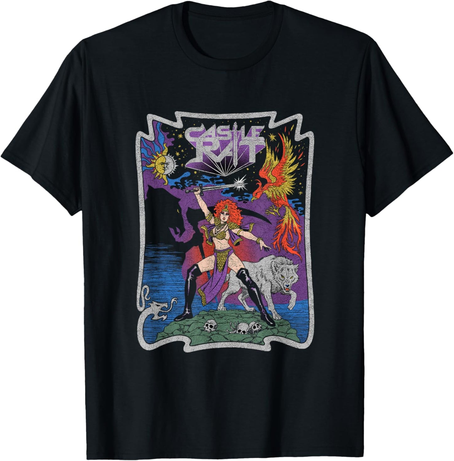 Castle Rat Phoenix T-Shirt - T-Shirt | Black