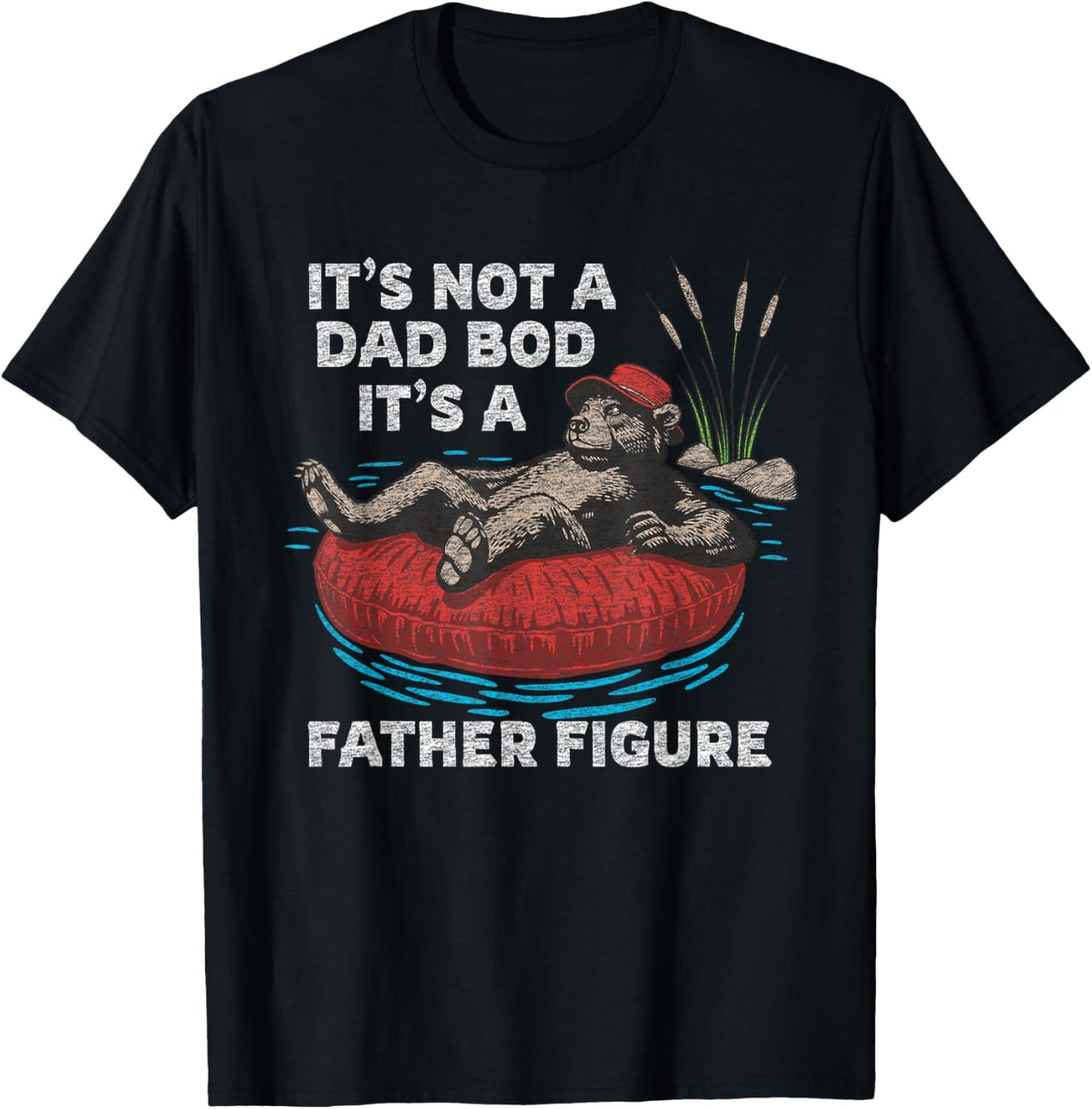 Funny Dad BOD Vintage Graphic T-Shirt - T-Shirt | Black
