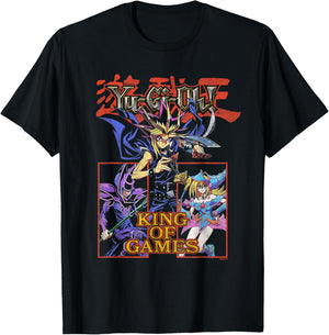 Yu-Gi-Oh! Duel Monsters Yugi and Monsters Collage Anime T-Shirt - T-Shirt | Black