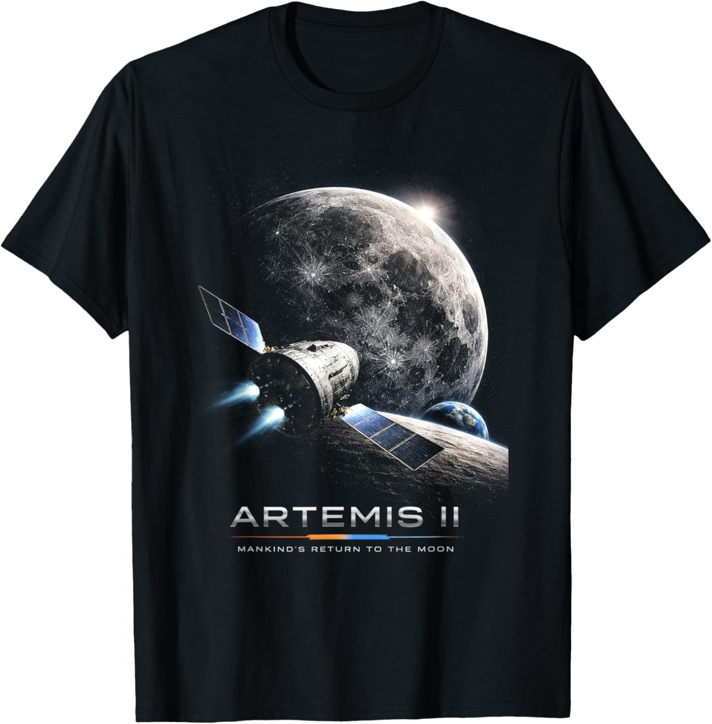 Artemis 2026 Raketenstart Mission zum Mond Artemis 2 T-Shirt - T-Shirt | Black