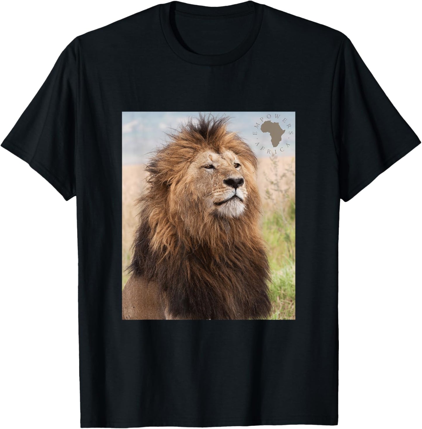 African Lion Pride T-Shirt - T-Shirt | Black