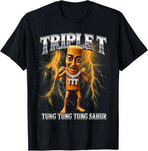 Triple T T-Shirt - T-Shirt | Black
