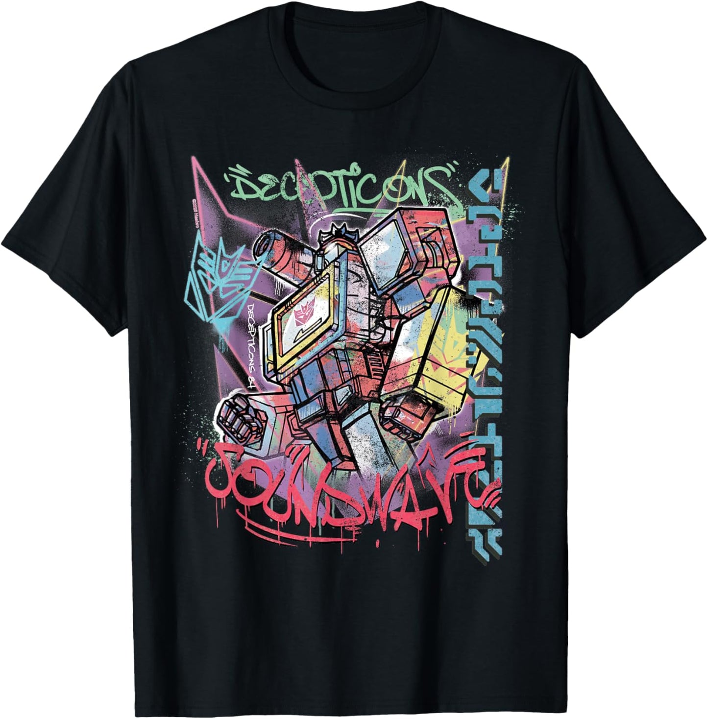 Transformers Street Style Decepticon Soundwave T-Shirt - T-Shirt | Black