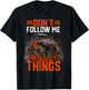 SXS UTV Offroad Don't Follow Me I Do Stupid Things Vintage T-Shirt - T-Shirt | Black