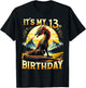 It's My 13th Birthday Dragon 13 Birthday 13 Year Old Boy T-Shirt - T-Shirt | Black