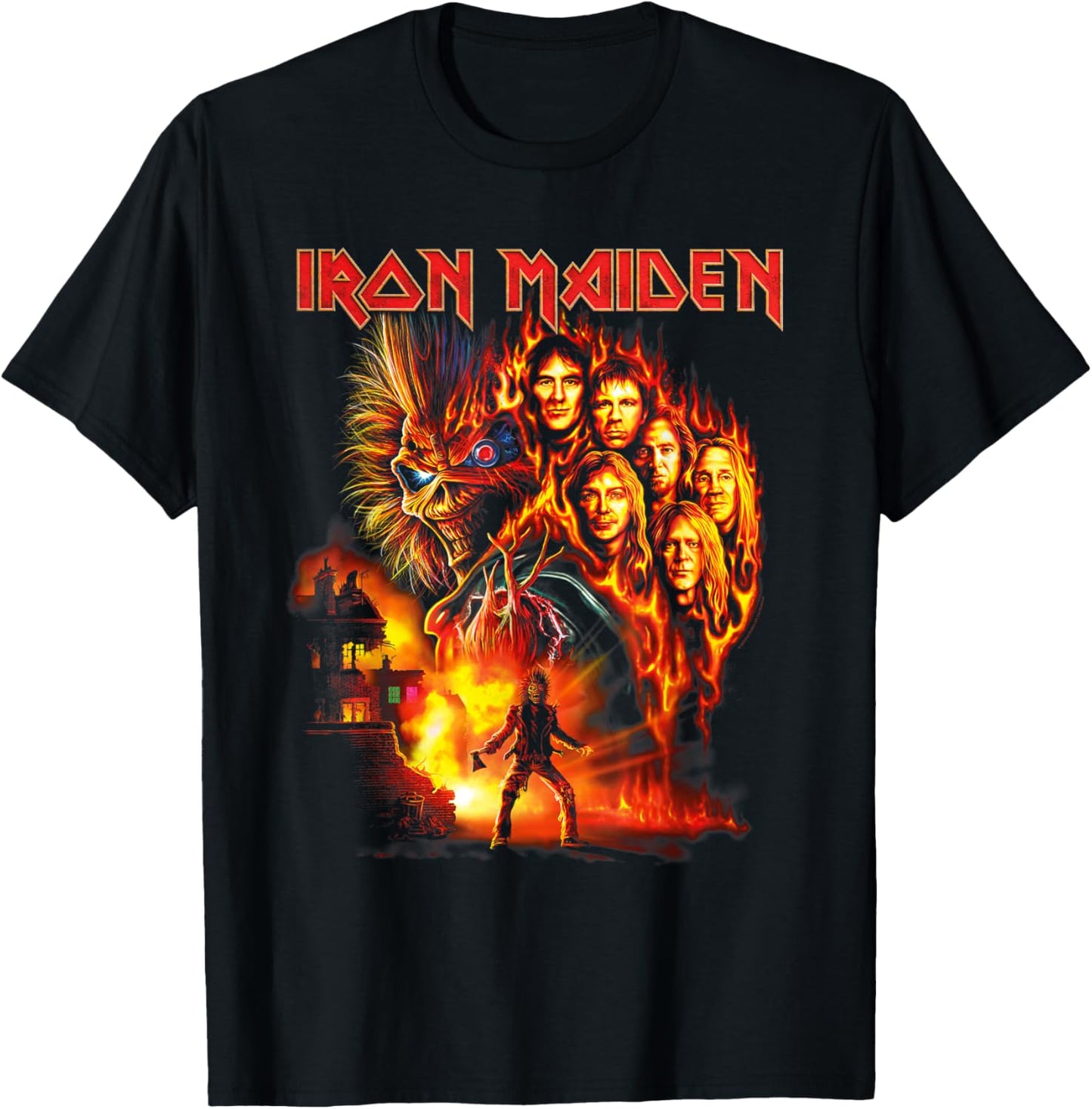 Iron Maiden Burning Ambition Amazon Exclusive T-Shirt - T-Shirt | Black