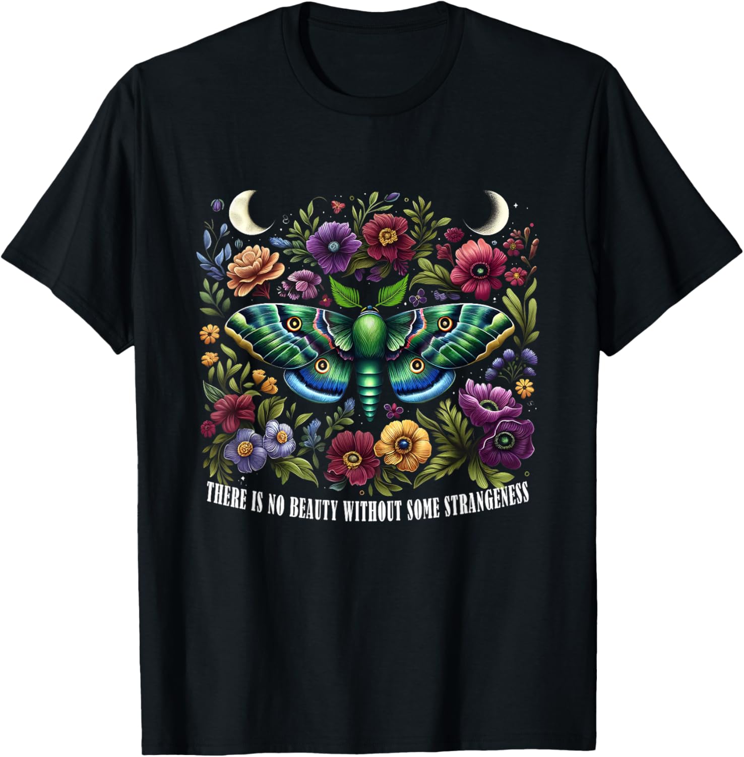 Butterfly There Is No Beauty Without Some Strangeness Woman T-Shirt - T-Shirt | Black