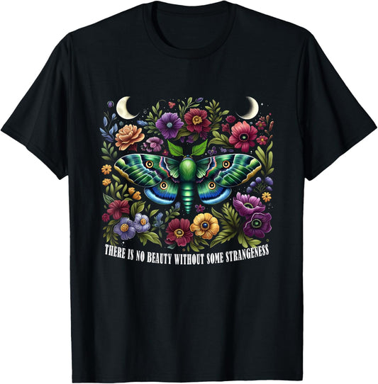 Butterfly There Is No Beauty Without Some Strangeness Woman T-Shirt - T-Shirt | Black
