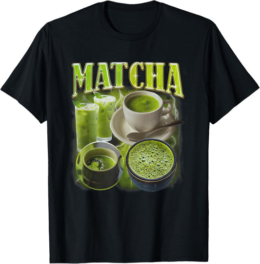 Matcha Vintage Rap Funny Women T-Shirt - T-Shirt | Black