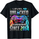 Level 12 Unlocked Awesome Since 2014 12th Birthday Gaming T-Shirt - T-Shirt | Black