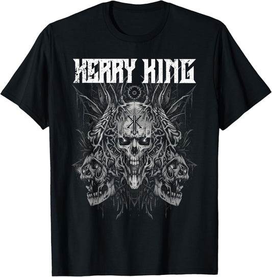 Kerry King – Multi Skull Grey T-Shirt - T-Shirt | Black