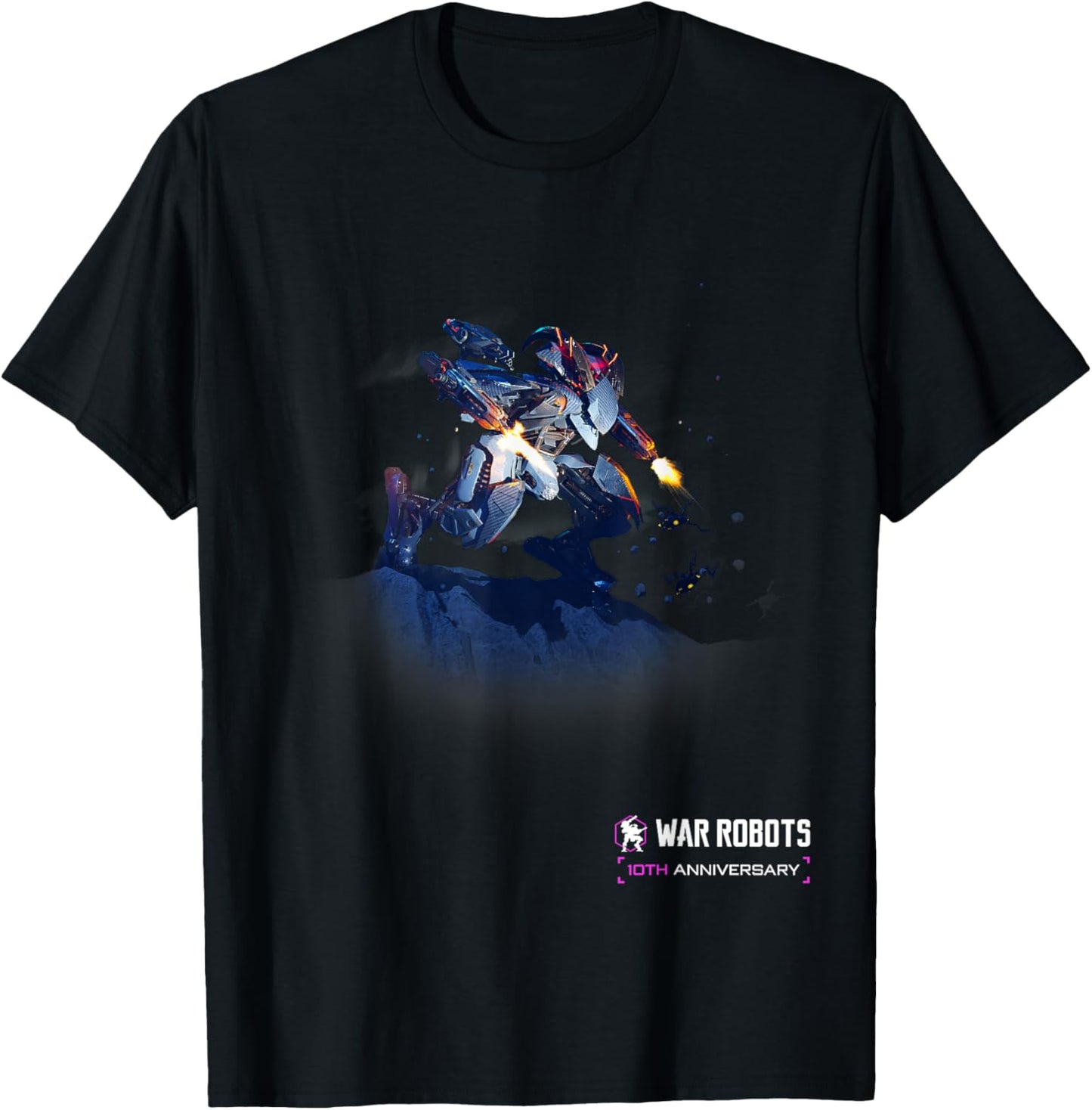 War Robots 10th Anniversary – Ochokochi , Small, Black T-Shirt - T-Shirt | Black