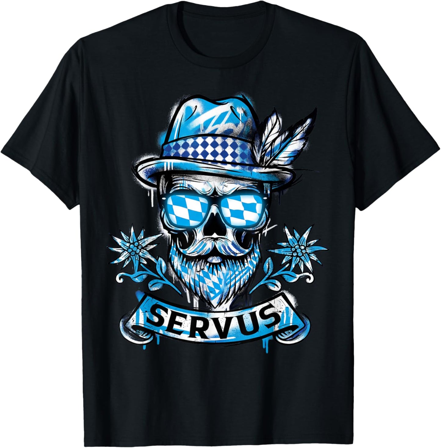 Passend für Oktoberfest Shirt Herren Trachtenshirt Trachten T-Shirt - T-Shirt | Black