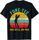 Funny Golf 40th Birthday Retro Fore- and Still on Par T-Shirt - T-Shirt | Black
