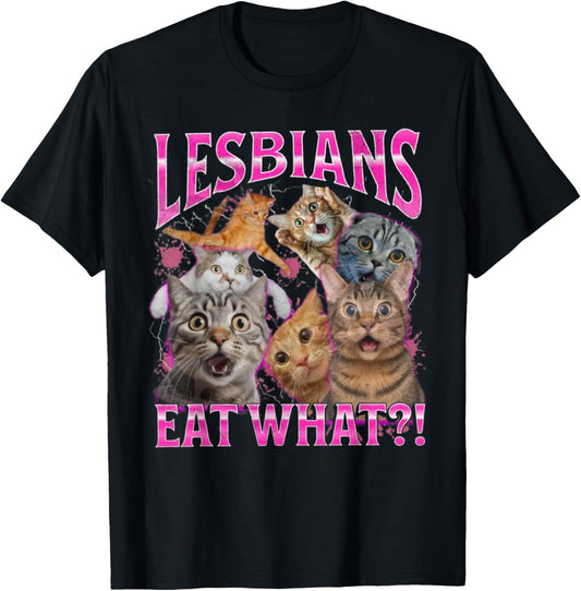 Gay Pride LGBTQ Funny Cat Gay Pride Humour Funny Cat Meme T-Shirt - T-Shirt | Black