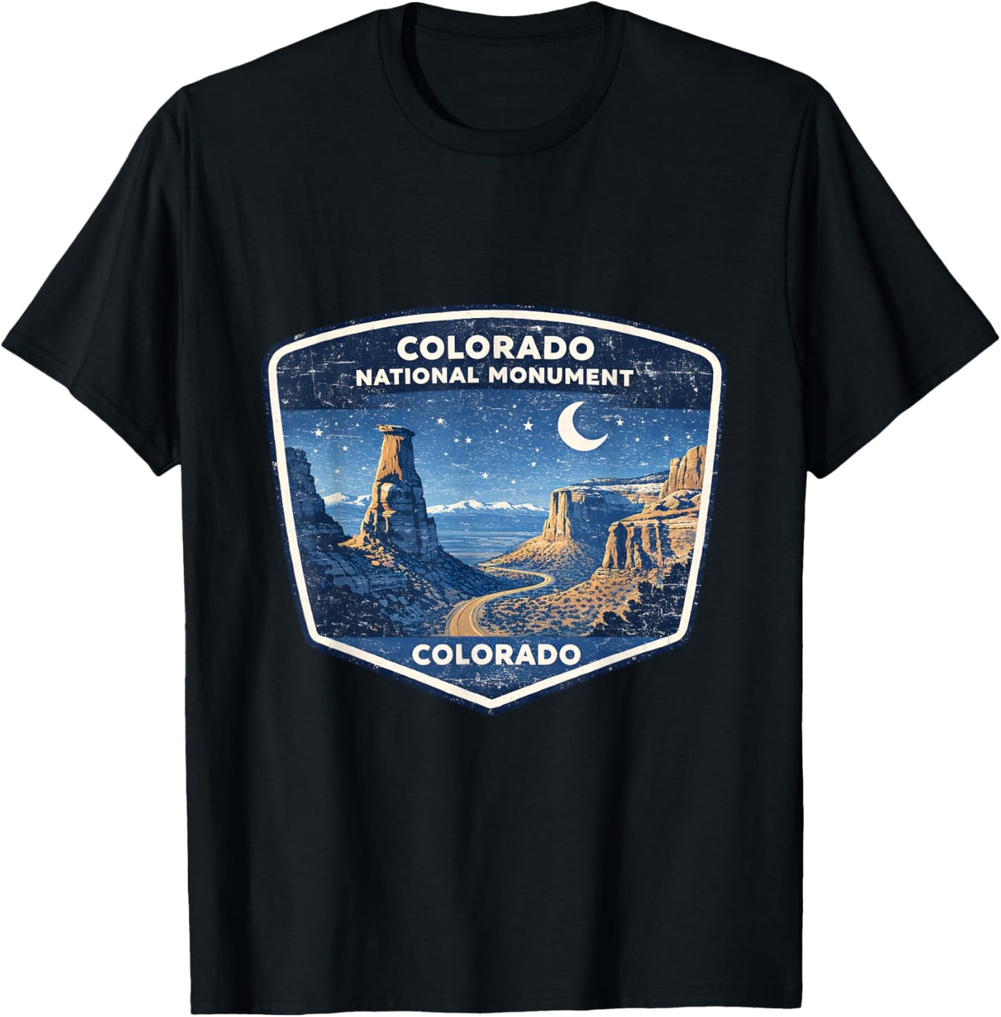 Colorado National Monument Scenic Landscape Travel T-Shirt - T-Shirt | Black