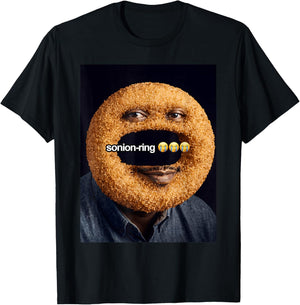 Funny SONION Ring Meme Son Brainrot T-Shirt - T-Shirt | Black
