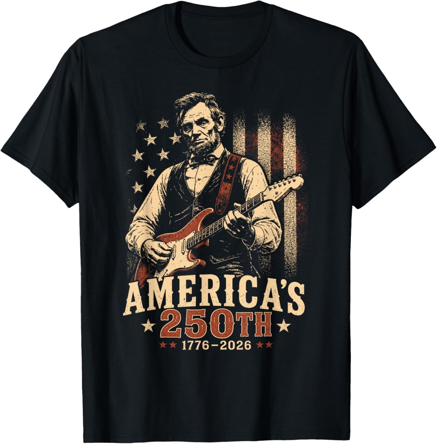250 Anniversary USA 4th of July Patriotic Men 250 American T-Shirt - T-Shirt | Black