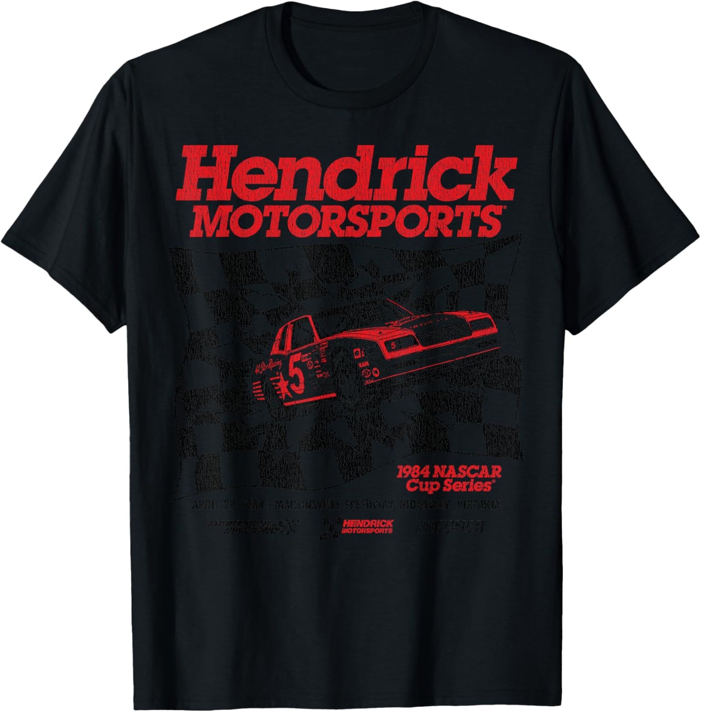 NASCAR - Hendrick Motorsports - 1984 Cup Series Race Car T-Shirt - T-Shirt | Black