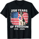 250 Years America Anniversary Great Dane 250th Anniversary T-Shirt - T-Shirt | Black