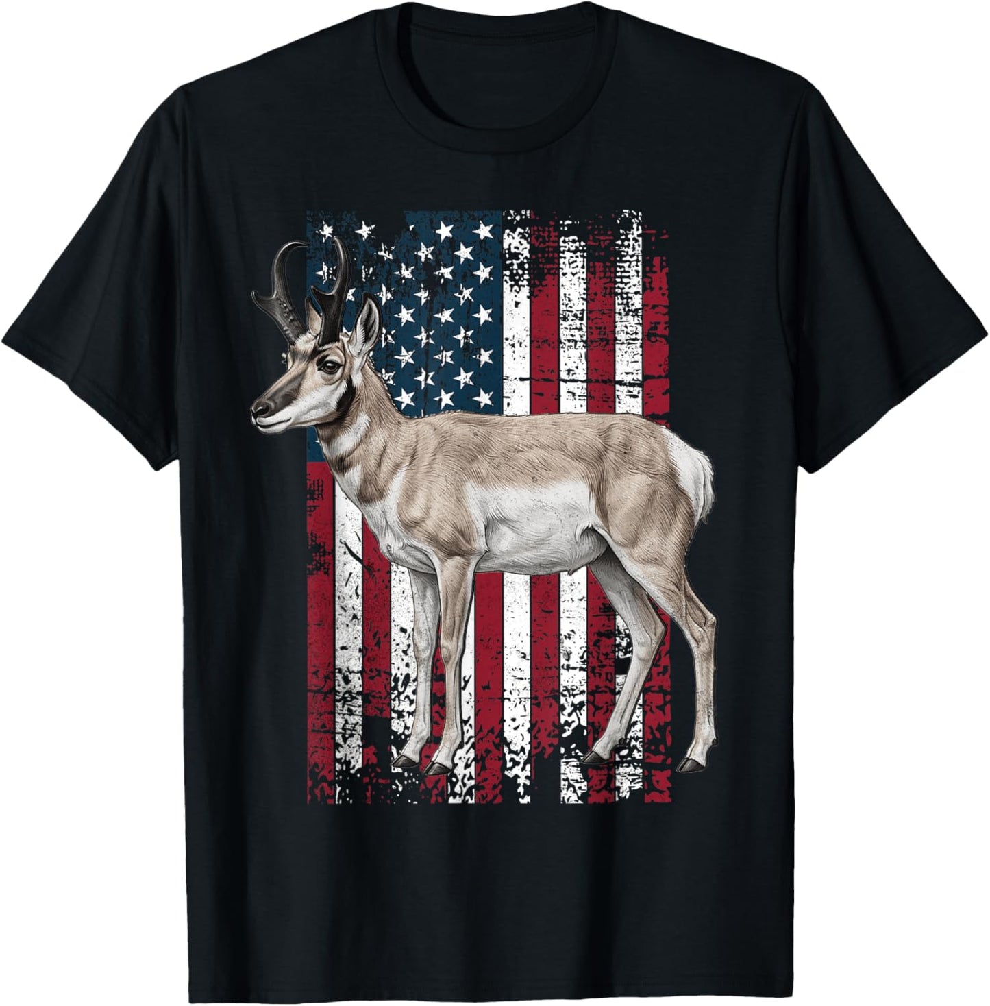 American Pronghorn Antelope US Pronghorn Antelope T-Shirt - T-Shirt | Black