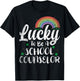 Lucky to Be A School Counselor St Patricks Day T-Shirt - T-Shirt | Black
