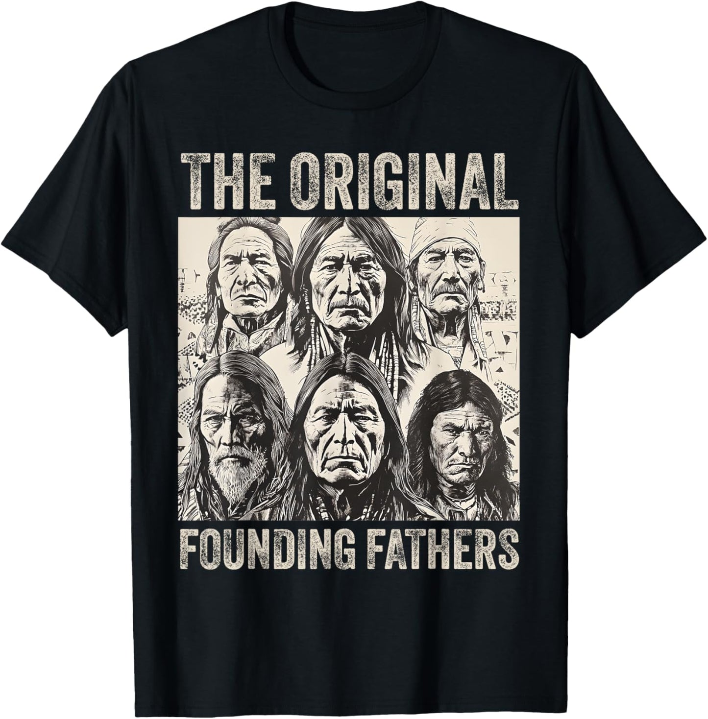Original Founding Fathers Native American Tribe T-Shirt - T-Shirt | Black
