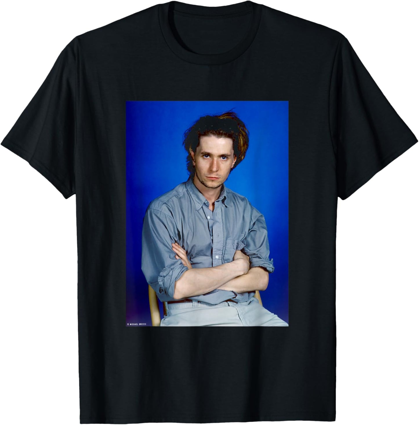 Actor Gary Oldman Air Force One Dracula by Michael Grecco T-Shirt - T-Shirt | Black