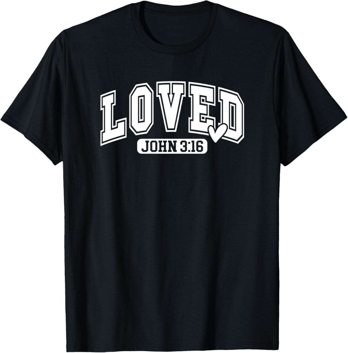 John 316 John 3 16 Loved Bible Jesus T-Shirt - T-Shirt | Black