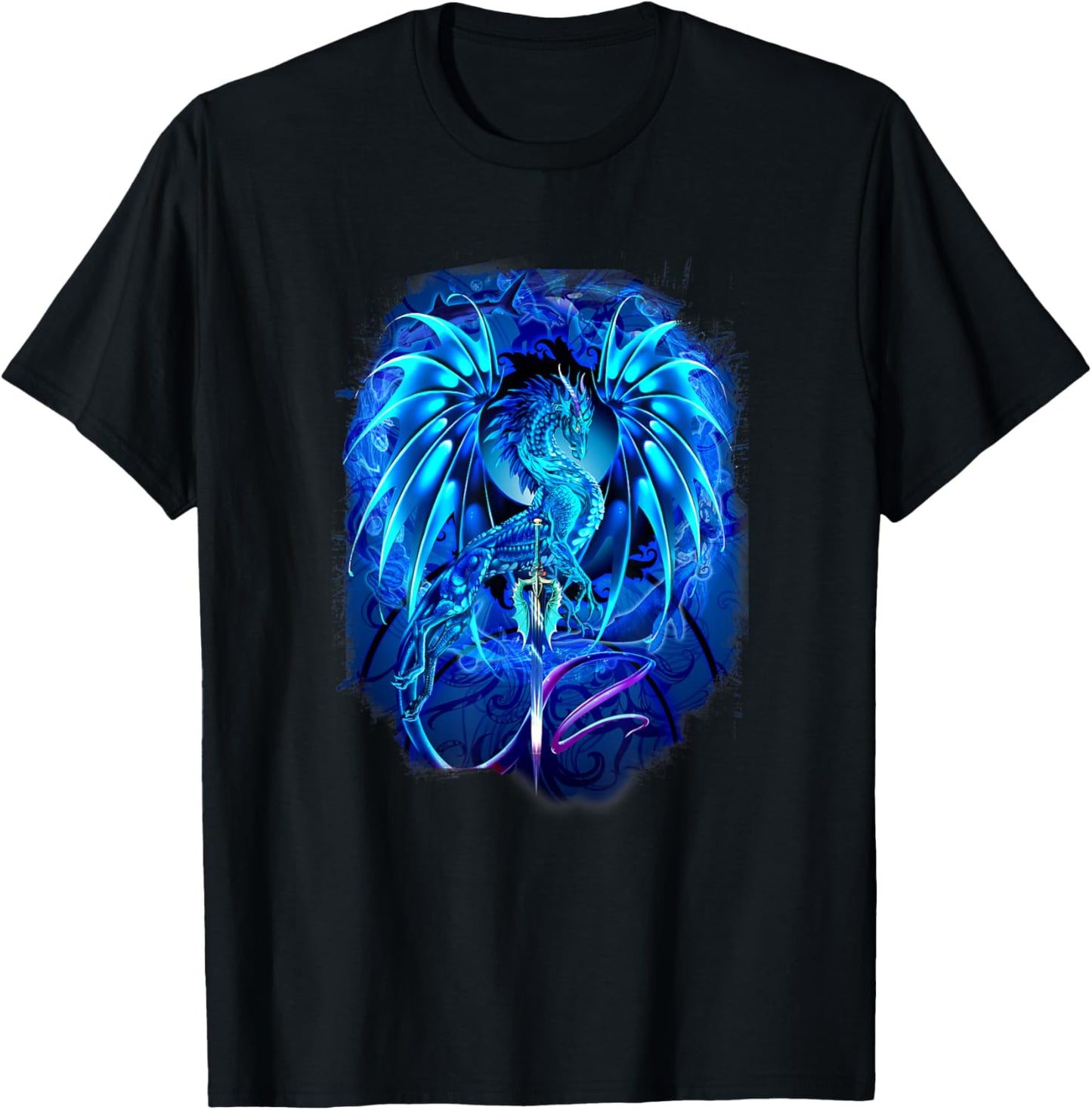Ruth Thompson Art, Dragon Dragonblade Seablade T-Shirt - T-Shirt | Black