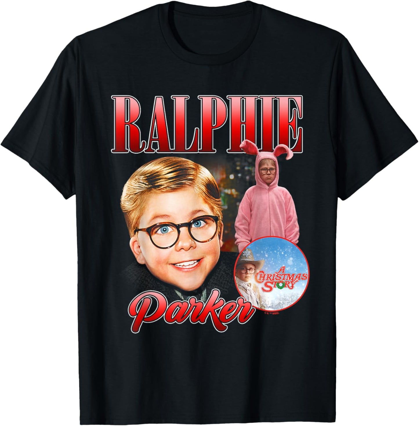 A Christmas Story Ralphie Collage T-Shirt - T-Shirt | Black