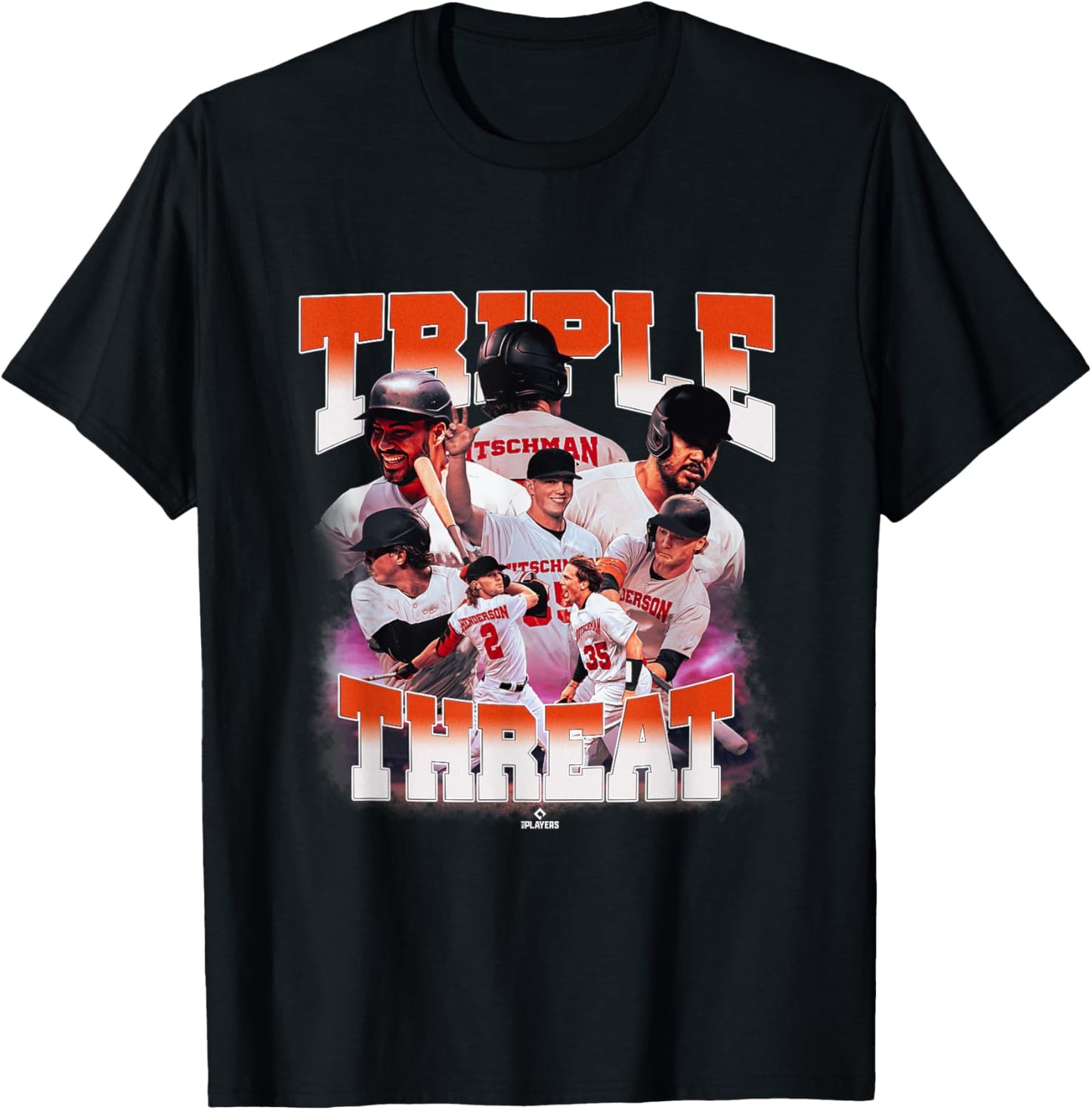 Henderson, Rutschman, Santander | MLBPA Trios | MLBTRIO4010 T-Shirt - T-Shirt | Black