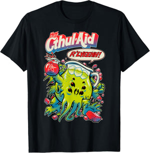 Hey Cool Cthulhu Aid R'LYEEHH! Cthulhu Water T-Shirt - T-Shirt | Black