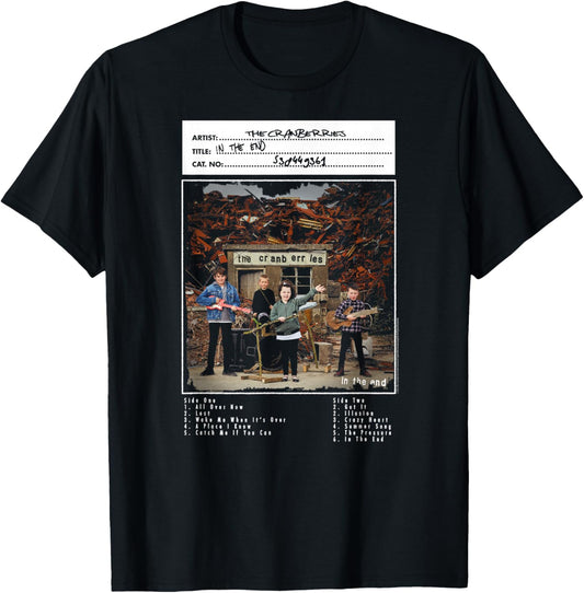 The Cranberries In the End Vinyl Handwritten Vintage Band T-Shirt - T-Shirt | Black