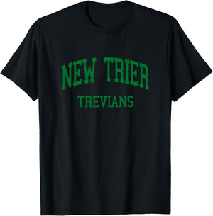 New Trier High School HS Winnetka IL Retro T-Shirt - T-Shirt | Black