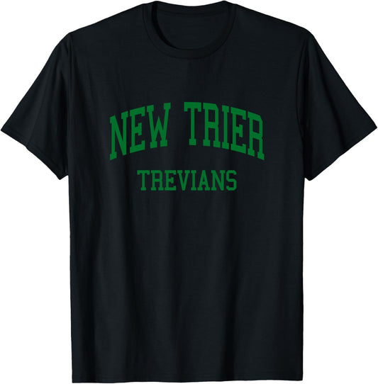 New Trier High School HS Winnetka IL Retro T-Shirt - T-Shirt | Black