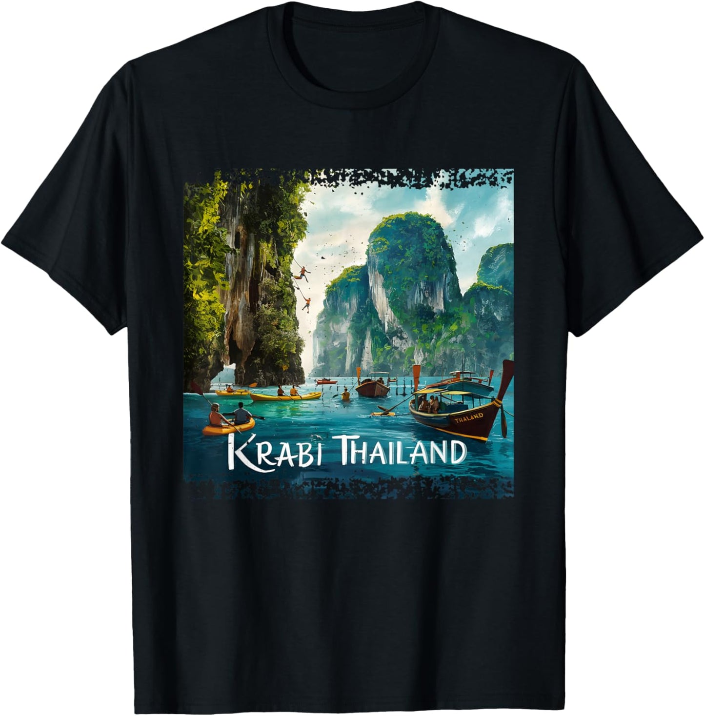 Krabi Thailand T-Shirt - T-Shirt | Black