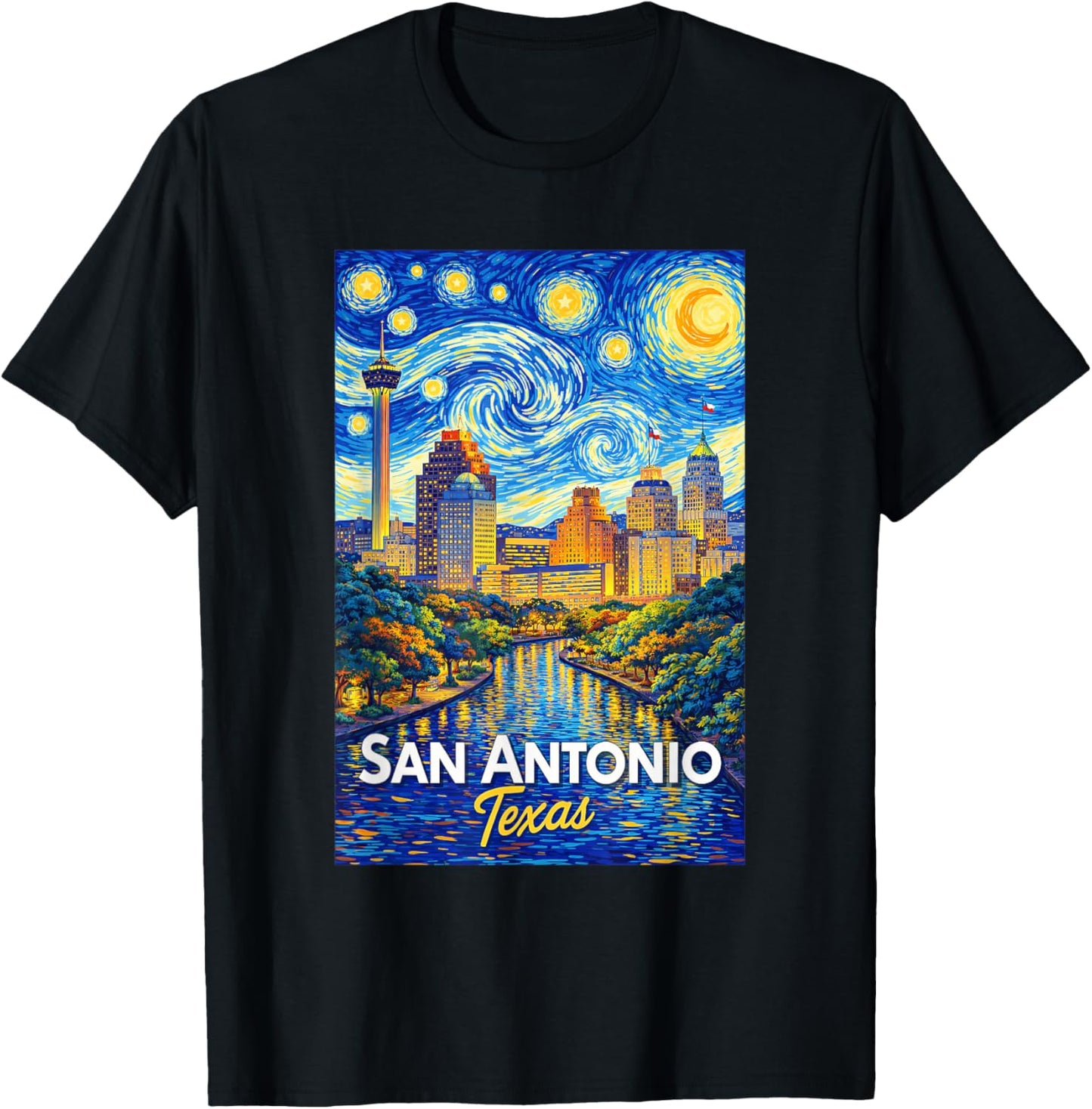 San Antonio Texas T-Shirt - T-Shirt | Black