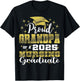 Proud Grandpa Class Of 2025 Nursing Graduate Nurse T-Shirt - T-Shirt | Black