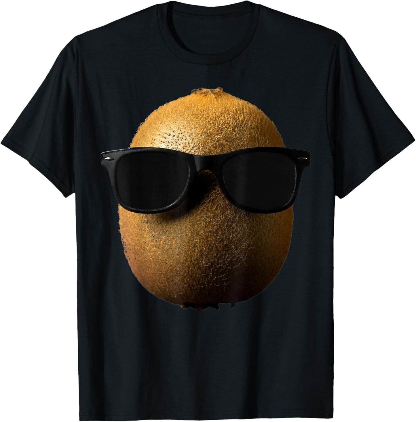 Cool Kiwi Wearing Sunglasses Funny Fruit T-Shirt - T-Shirt | Black