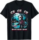 Ch Ch Ch Meow Meow Funny Cat Friday Halloween T-Shirt - T-Shirt | Black