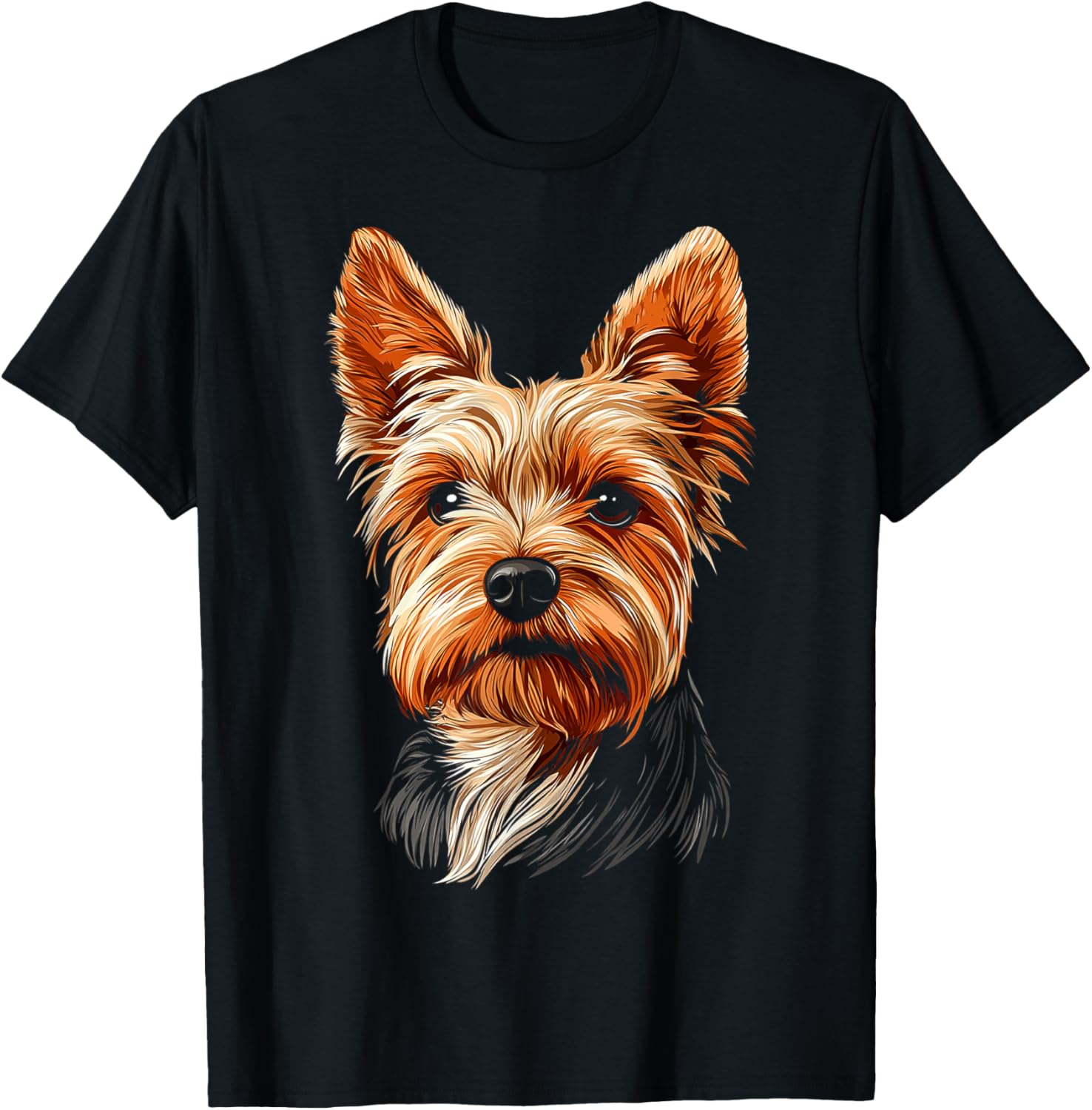 Silky Terrier Dog Motif Pet Illustration Silky Terrier Men Women Kids T-Shirt - T-Shirt | Black